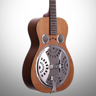 Epiphone Dobro Hound Dog Deluxe Roundneck Resonator Guitar, Vintage Brown image 4
