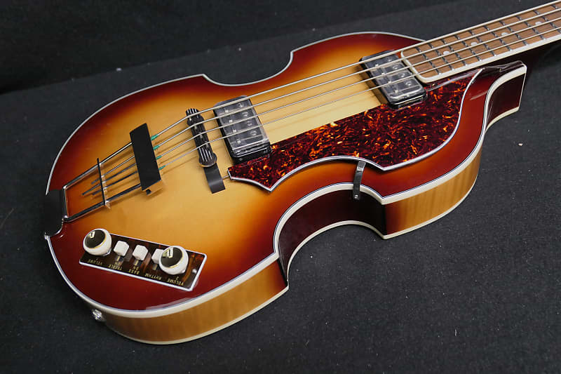 Hofner HCT-500/1-SB Contemporary Beatle Bass Custom with Tortoiseshell Pickguard & German Control Plate image 1