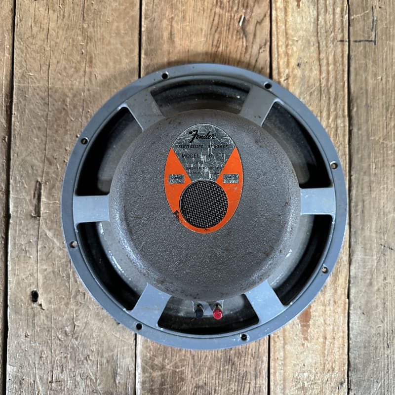 JBL D120F Fender Orange Label Grey Frame Speaker - Gray 1960s | Reverb