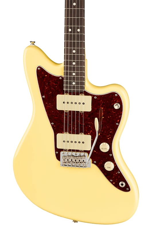 Fender American Performer Jazzmaster Electric Guitar Rosewood FB, Vintage White image 1