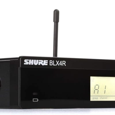 Shure BLX4R Single Channel Rack Mount Wireless Receiver with Frequency QuickScan, XLR and 1/4-inch Outputs - for use with BLX Wireless Systems (Transmitter Sold Separately) | H9 Band image 1