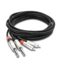 Hosa HRR005X2 5' Pro Series Dual RCA to Dual RCA Audio Cable