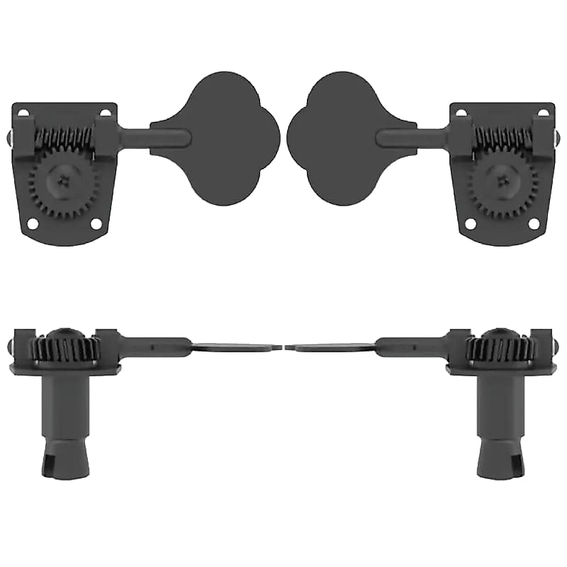 New Hipshot HB7 BASS TUNER Machine CLOVER KEY BLACK Reverb