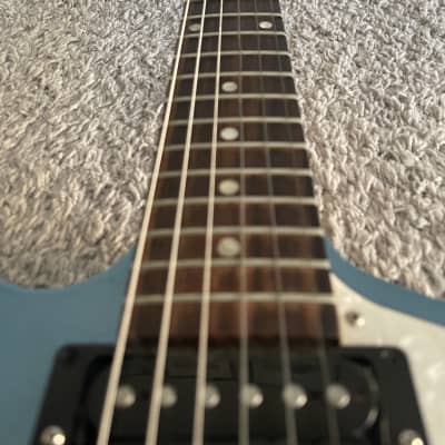 Gibson USA Firebird Zero S Series 2017 HH Pelham Blue Rosewood Fretboard Guitar image 7