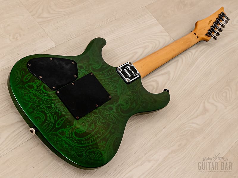 1990 Ibanez S Series S540 HSH Green Paisley Non-Catalog
