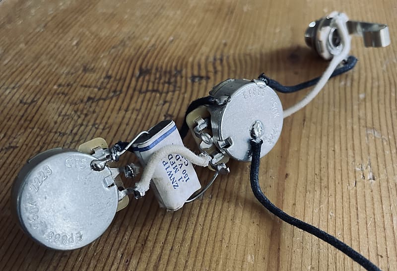 195861 Fender Precision P Bass Wiring 250k CTS Pots, Luxe Reverb