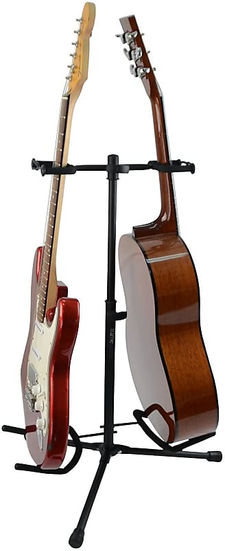 Gator Frameworks Adjustable Double Guitar Stand; Holds Two Electric or Acoustic Guitars GFW-GTR-2000 image 1