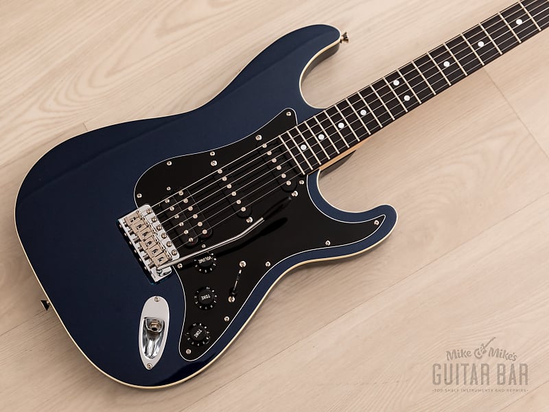2013 Fender Aerodyne Stratocaster AST-M/SSH Medium Scale 24 3/4" Gunmetal Blue, Japan MIJ image 1