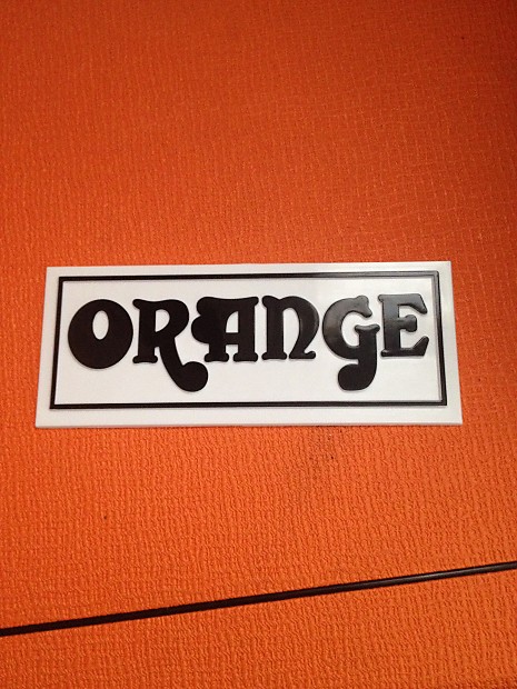 Orange Cab Plastic Emblem Logo image 1