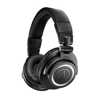 Audio-Technica ATH-M50xBT2 Black Bluetooth Studio Headphones Bundle with Earpads image 2