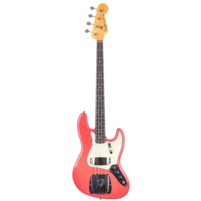 Fender Custom Shop Limited Edition 1964 JAZZ BASS JourneyMan - Aged Fiesta Red - 9.0 pounds - CZ570461 image 2
