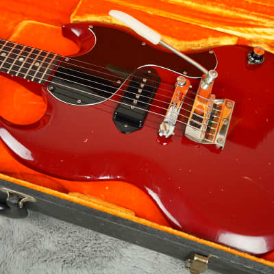 1965 Gibson SG Junior Ember Red + OHSC image 2