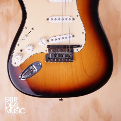 Fender Standard Stratocaster, Sunburst, Left-Handed with a Roland GK pickup, USED for sale