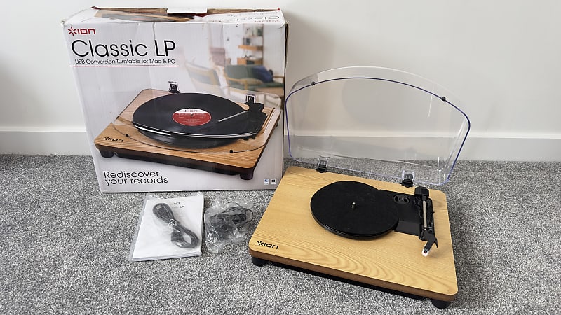Ion Audio Classic LP Turntable 2010 - Black & Wood Vaneer image 1