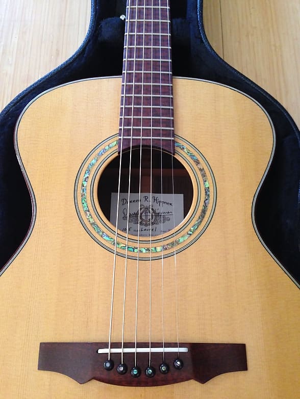 2020 Darren Hippner OM Acoustic Guitar Boutique Luthier Sitka Spruce Indian Laurel Auditorium Model Gilbert Tuners w Taylor USA Softcase image 1