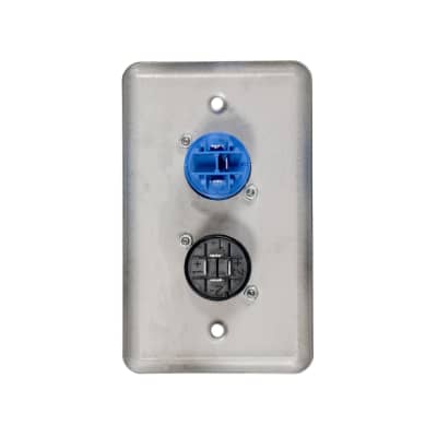 OSP D-2-1PCA1SP Duplex Wall Plate w/ 1 Powercon A and 1 Speakon image 2
