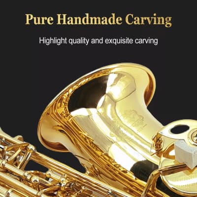 Alto Saxophone Beginner Kit – Brass Body, Smooth Tone, Full Accessory Set, Includes Case, Mouthpiece & Reeds – Ideal for Students and Adults image 4