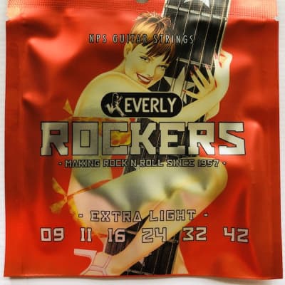 Everly Rockers 9009 Nickel Plated Steel Electric Guitar Strings; gauges 9-42 for sale