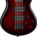 Dean Edge 2 5-String Electric Bass Guitar Transparent Red