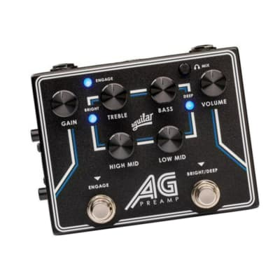 Aguilar Preamp or DI Pedal with 4-Band EQ, Foot-Switchable Broadband Deep, and Bright Controls image 2