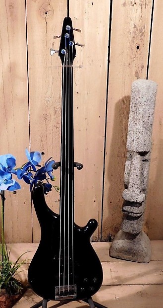 Tune Bass Maniac 1980's Black Fretless Bass Made in Japan