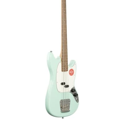 Squier Classic Vibe 60s Mustang Bass Indian Laurel Neck Surf Green image 8