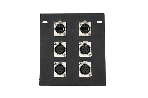 Elite Core Audio FB6-2NE8FD Recessed Floor Box with Quad XLR Female and Dual EtherCon Connectors image 1