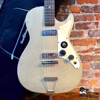 Holiday / Harmony Stratotone 'Rattlecan Relic' Electric Guitar w/ HSC (1960s - Gold Crag) for sale