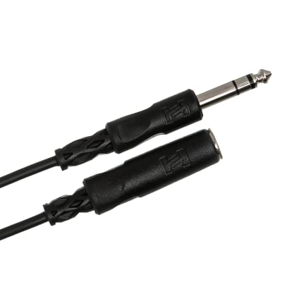 Hosa HPE-310 Extension Cable, 1/4 in TRS to 1/4 in TRS, 10 ft image 2