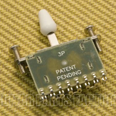 008-1152-000 Fender Blacktop Telecaster Guitar Squared Wafer 3-Way Switch image 1