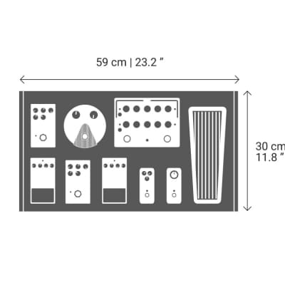 Aclam Guitars Smart Track S2 Top Routing Pedalboard with Soft Case