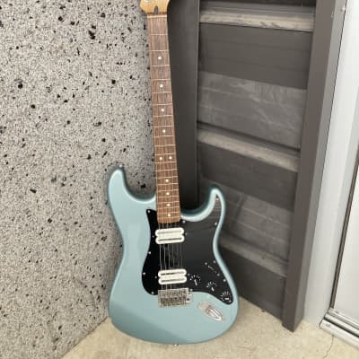 Fender Standard Stratocaster with Rosewood Fretboard  Surf Green metallic electric guitar Rosewood Blue image 3