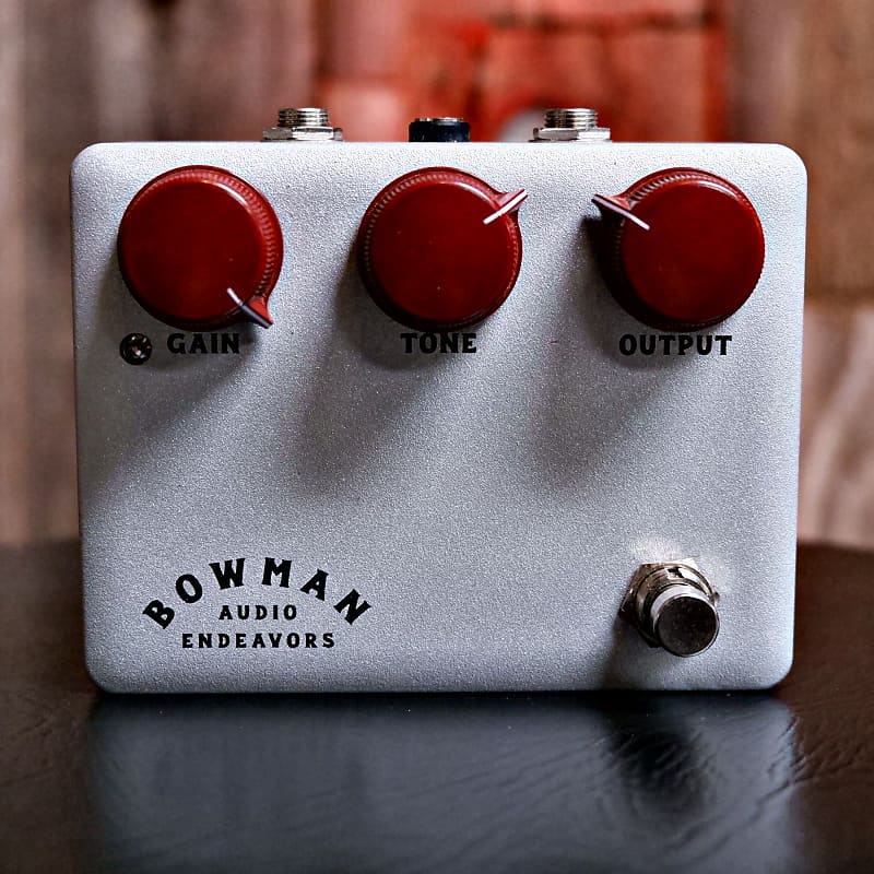 Bowman Audio Endeavors The Bowman Overdrive Transparent Overdrive - Silver with Oxblood Knobs image 1