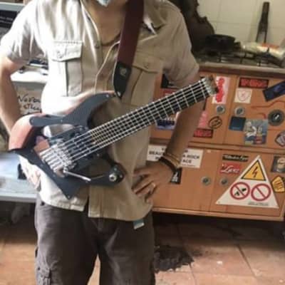 marconi lab custom headless guitar 2017 oil image 3