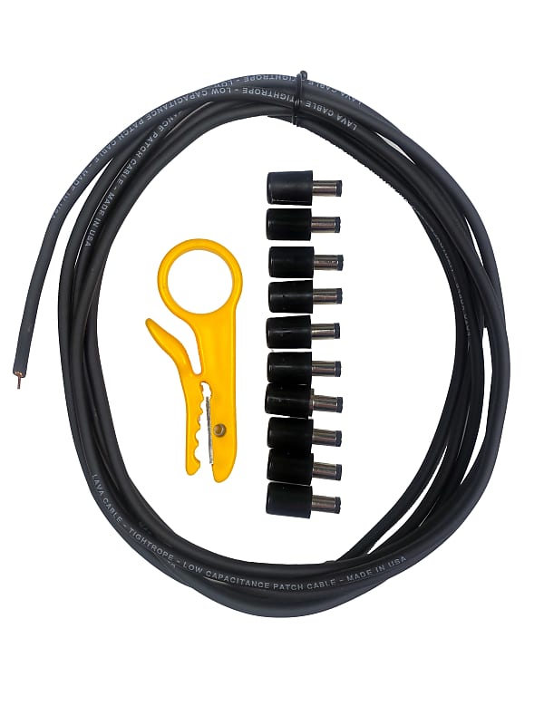 Lava Cable DC Plug Pedalboard Kit 2018 Black Reverb