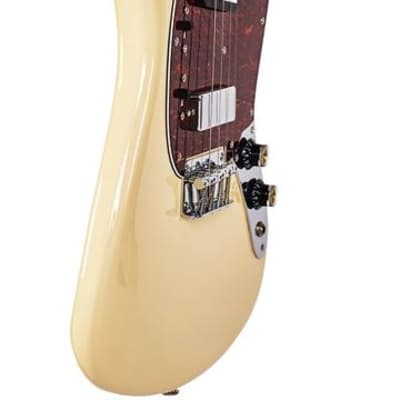 Eastwood Warren Ellis Tenor Baritone 2P Alder Solid Body Bolt-on Maple Neck 4-String Electric Guitar image 3