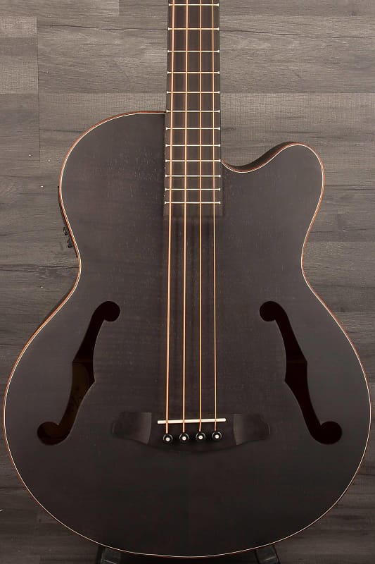 Aria FEB F2M Satin Black Medium scale Acoustic Bass image 1