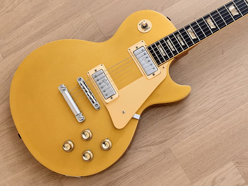 1973 Greco EG550GS Goldtop Deluxe Vintage Electric Guitar, Near Mint w/  Case, Japan Fujigen