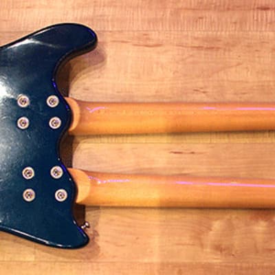 Mosrite ‘Joe Maphis’ Style Double Neck 1966 Blue image 12