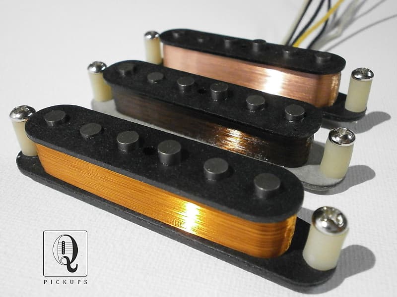 Stratocaster Guitar Pickups SET Hand Wound David Gilmour Black Strat Clones A5 Q pickups Pink Floyd image 1