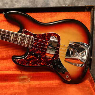 1974 Fender Jazz Bass - Sunburst - Left Handed - OHSC - Exc 9.5/10 Condition image 1