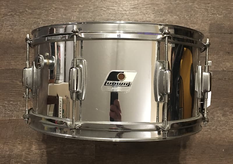 Ludwig Rocker Maple 6.5x14 Snare Drum Chrome over wood | Reverb