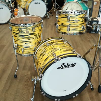 Ludwig Classic Maple Jazzette 3Pc Shell Pack 12/14/18 (Lemon Oyster) image 3