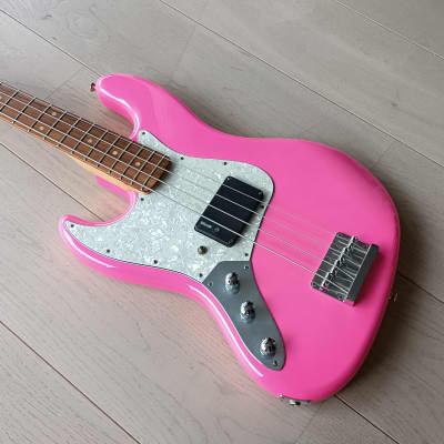 Enfield Sims Avenger Custom Jazz Bass left or right handed Sims Flea pickup, MonoNeon style. image 2