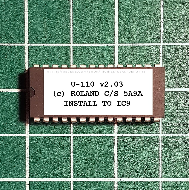 Roland U-110 OS v2.03 EPROM Firmware Upgrade KIT / New ROM Final Update Chip image 1