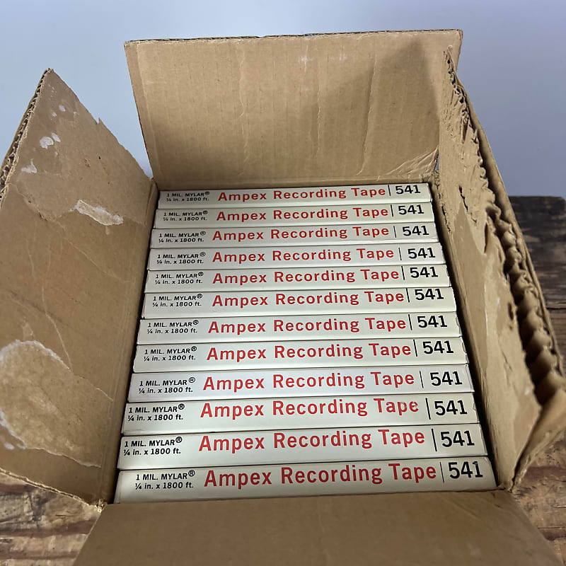 Ampex 541 reel tape 1970's box of 12