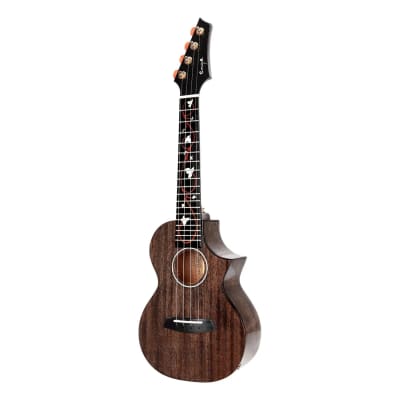 ENYA KUC KADS All Solid Acacia Concert Size Ukulele Acoustic Electric  Double B1U Pickup | Reverb UK