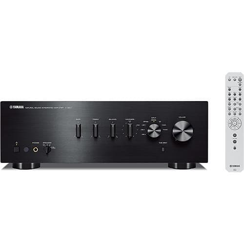 Yamaha A-S501 Integrated Amplifier, 220W Dynamic Power at 2 Ohms, 10Hz-100kHz Frequency Response, Black
