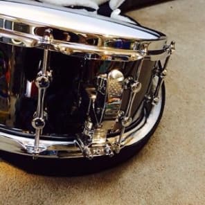 Ahead Black Chrome on Brass  - Black Beauty style Snare Drum image 4
