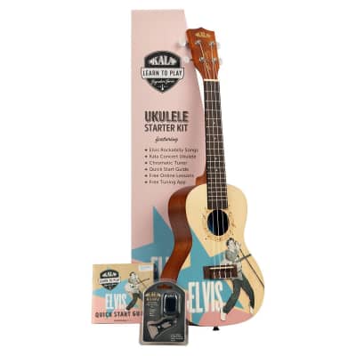 Kala Learn To Play Elvis Rockabilly Concert Ukulele Starter Kit for sale